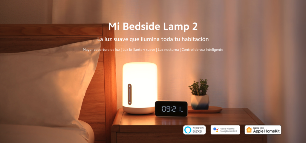 Xiaomi Mi Smart Night Lamp 2, colorida mesita de noche lámpara de luz  Bluetooth WiFi táctil APP Control Apple Home Kit