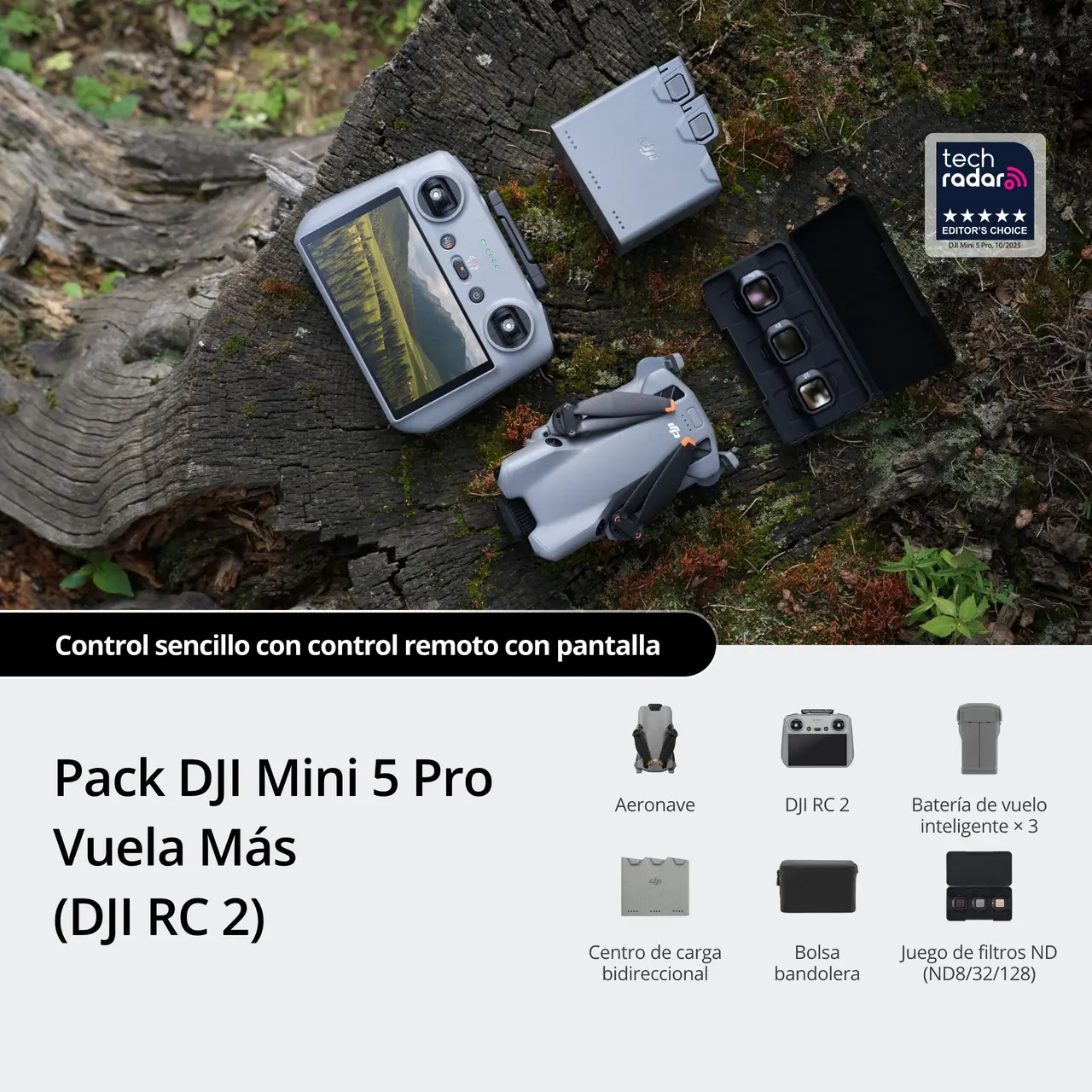DJI Mini 5 Pro Fly More Combo Plus (DJI RC2) - Imagen 2
