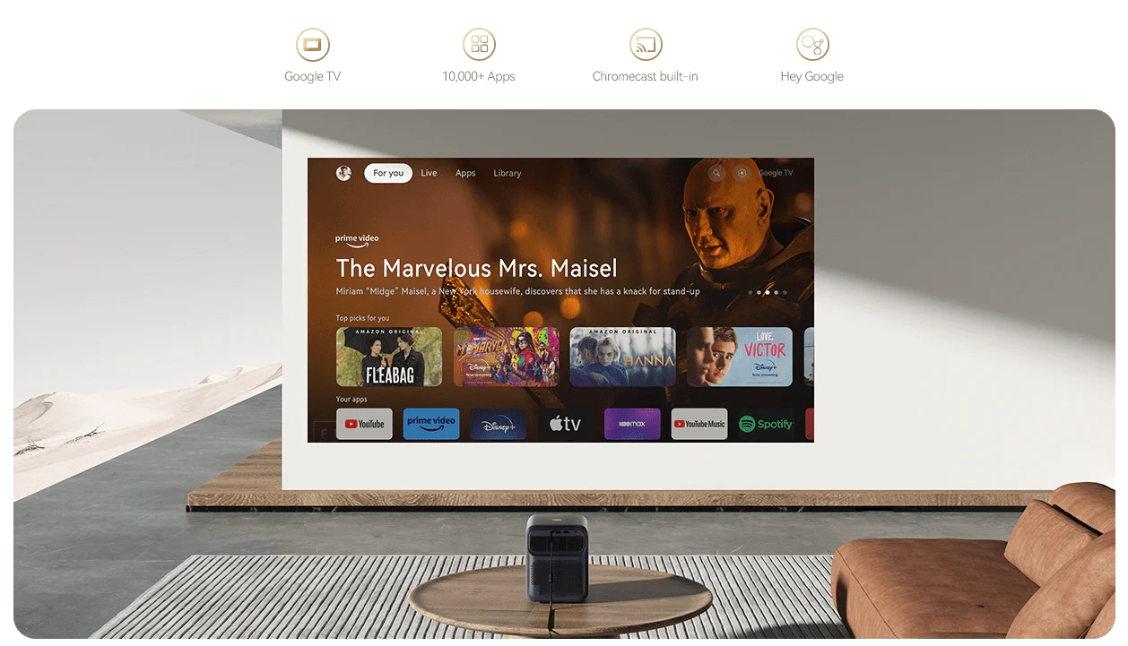Wanbo Mozart 1 Pro 2025 Proyector Inteligente - Imagen 2